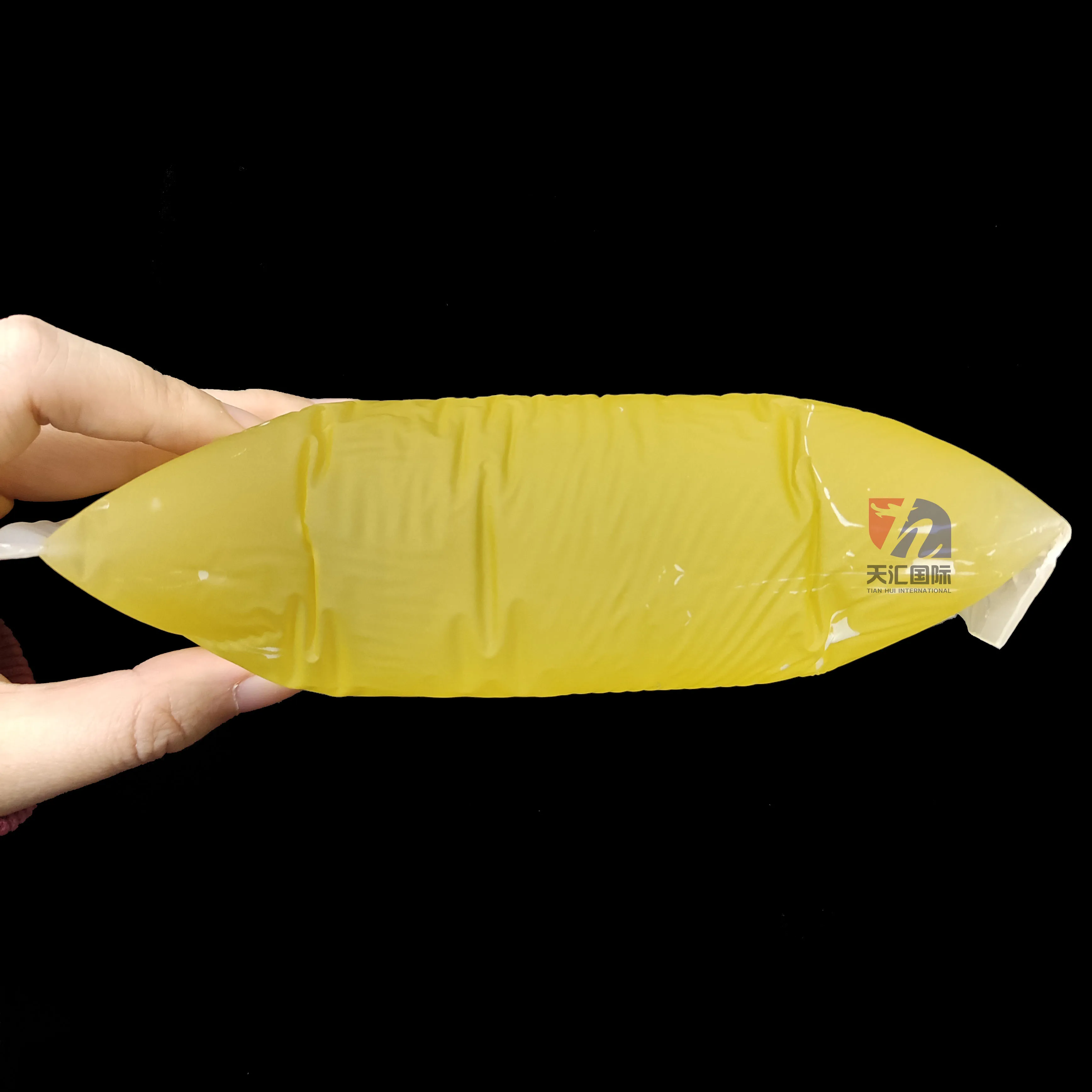 Hot melt adhesive for SPC floor, wood-plastic flooring yellow PSA hot melt glue block for floorboard bonding with EVA foam