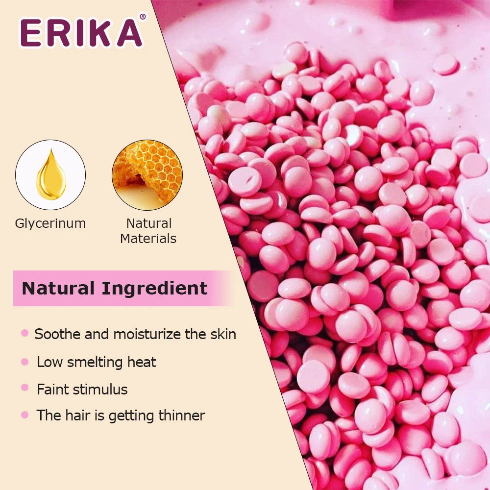 High Quality Brand Wholesale 500g Private Label Depilatory Hard Wax Beans Hair Removal Hard Wax Beads Custom Color Body Wax