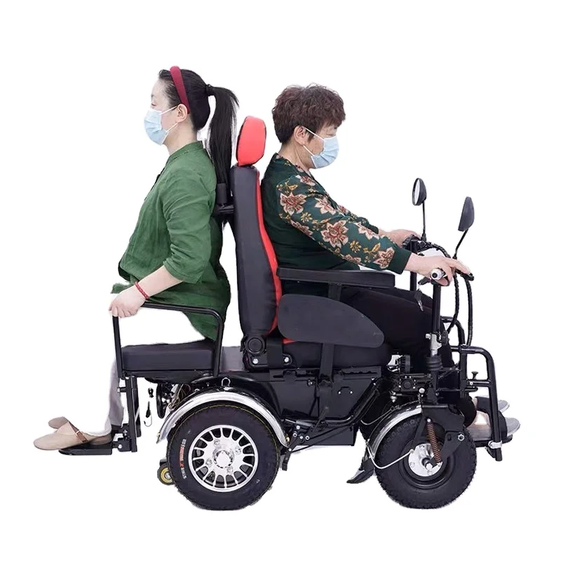 All Terrain Electric Wheelchairs With Fat Knobby Tires Off Road Wheelchair Power chair Strong Power Offroad Wheels