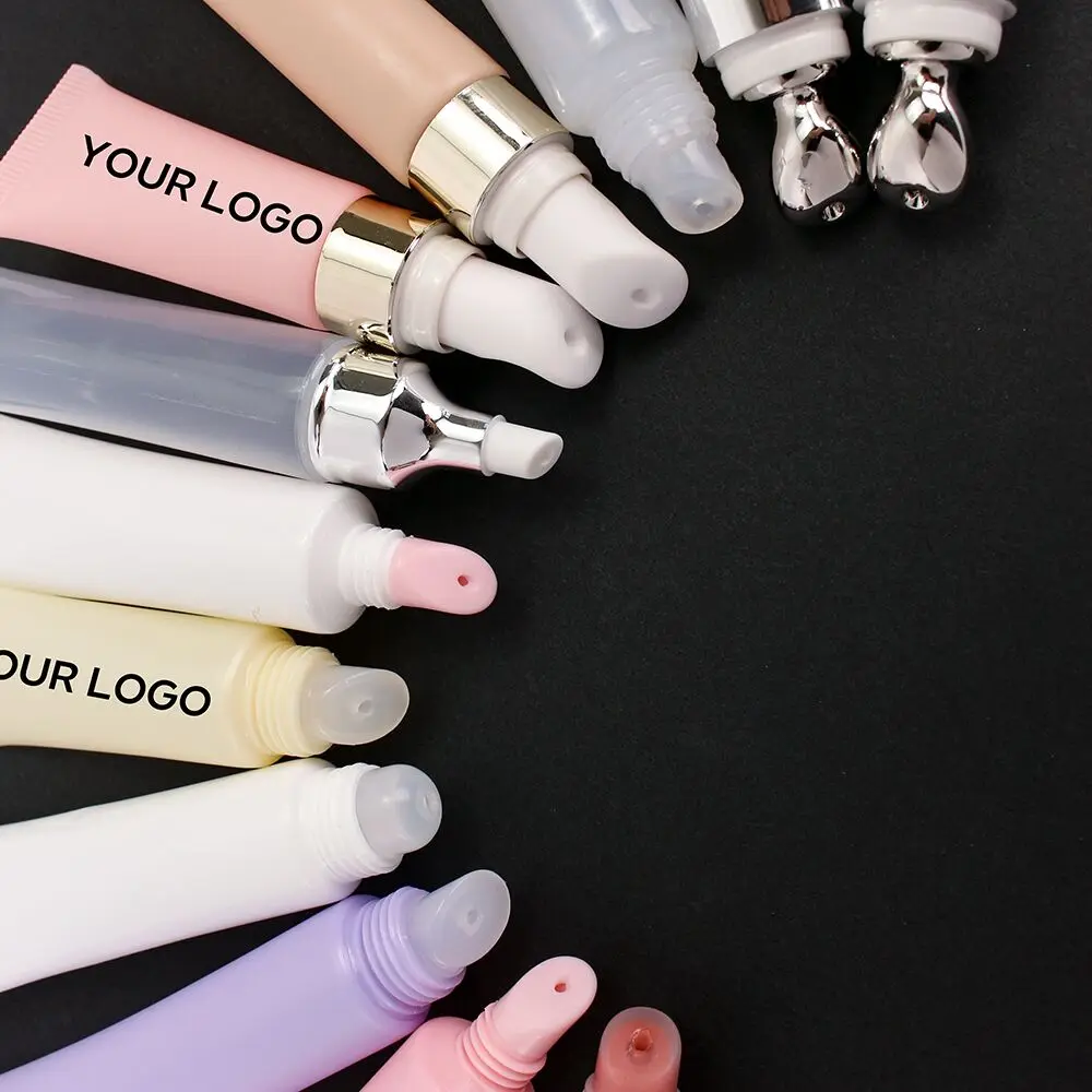 Factory Wholesale Vegan Organic Lip Butter Balm Pink Sugar Custom Logo Squeeze Lip Gloss Tubes With Packaging