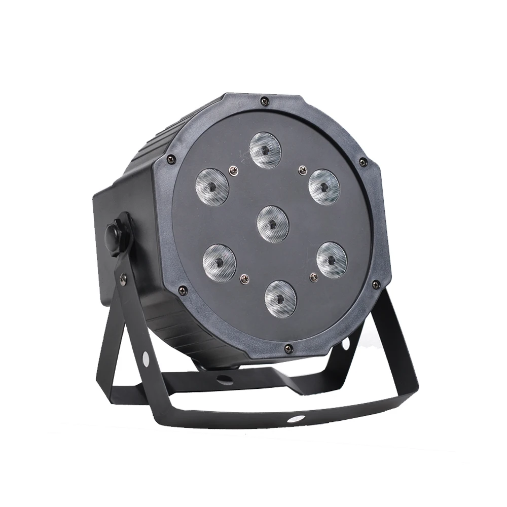 Сценическое освещение 7x10 Вт RGBW 4 в 1 плоский светодиодный прожектор