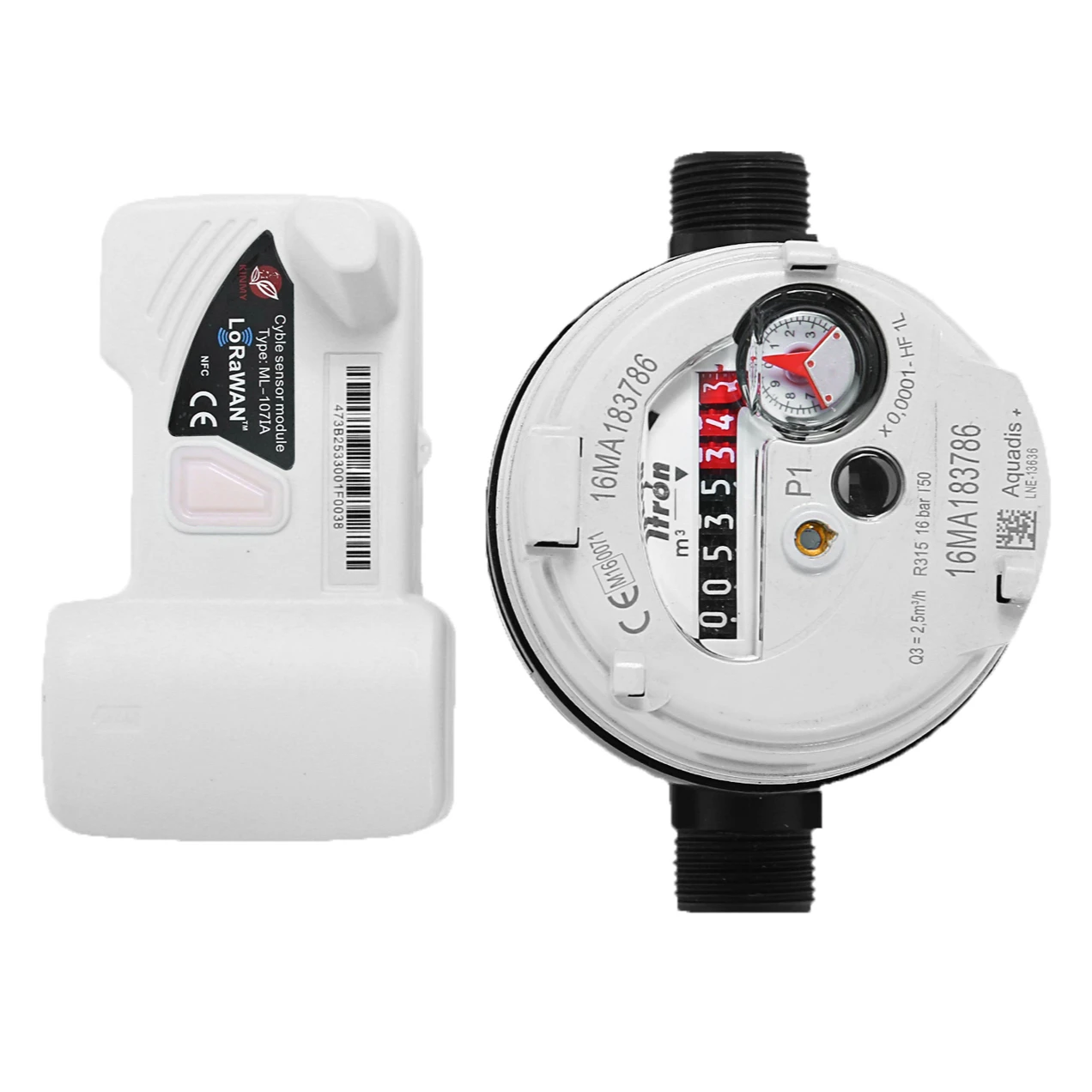 Lorawan  wireless Remote water meter reading no- magnetic interference