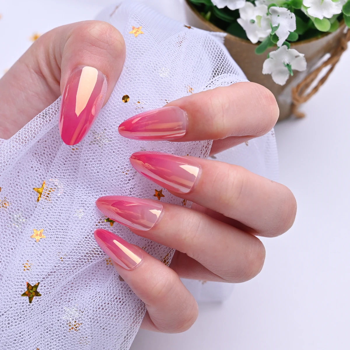 2022 New Solid Color Global Hot Selling Long Tip 24pcs/Set Press on Nails Artificial Nail