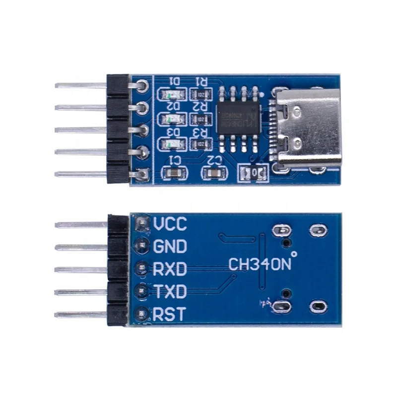 Type-c type c USB USB-C to TTL Serial Port CH340N Module CH340 DC 5V/3.3V Upgrade MCU Download Brush Line
