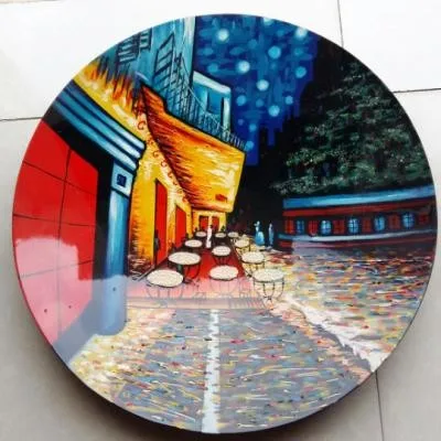 
Cheap price high quality lacquer plates for home decor kitchen tableware Vietnamese lacquerware traditional style 