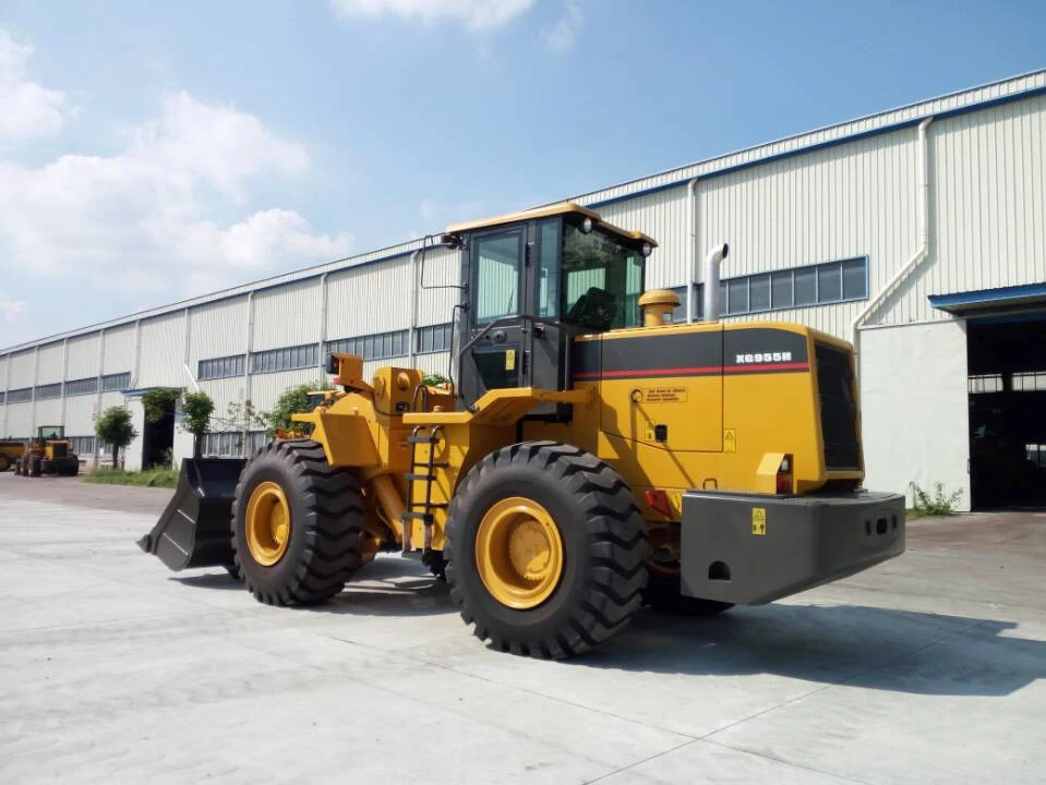 China brand  XG955H 5Ton Chinese backhoe wheel loader High Efficiency  Wheel Loader with 3 CBM Bucket Capacity