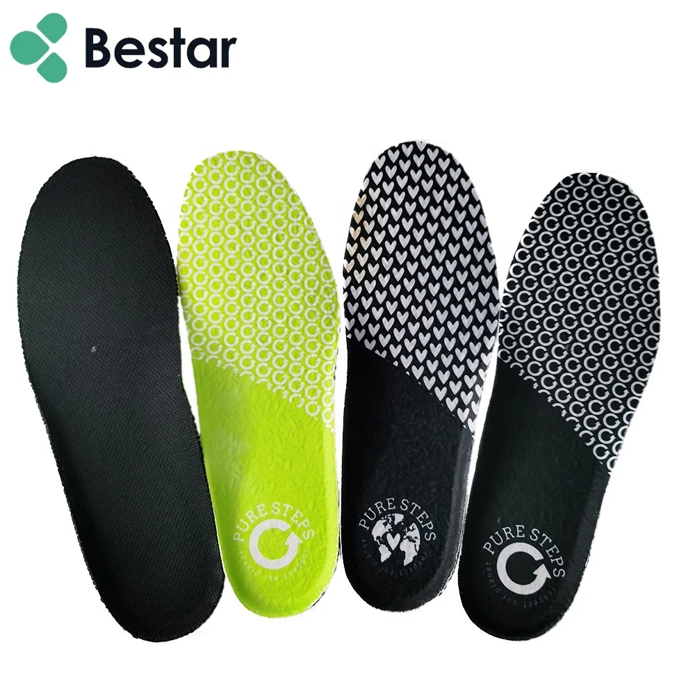 PU eco-friendly insole high quality breathable recycled EVA sport insole comfort arch recycled ethyl acetate shoe insert