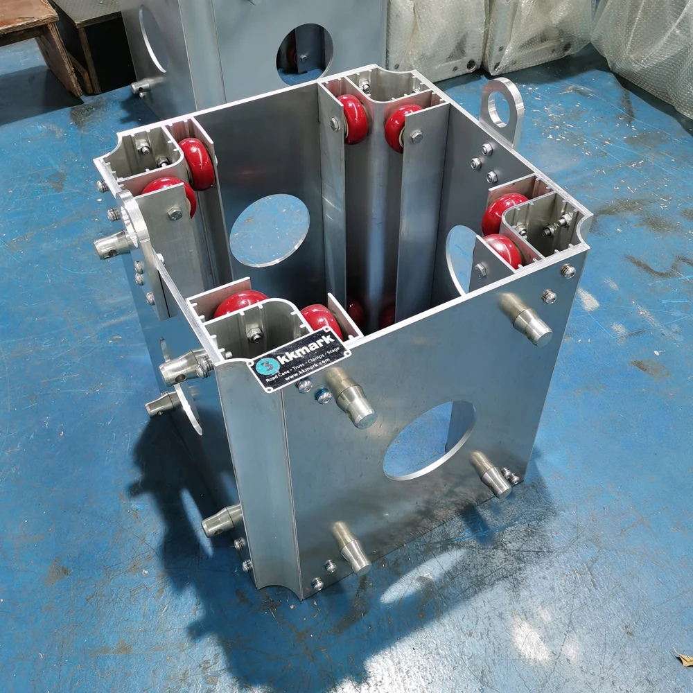 Kkmark F34 12 Inch Square Lighting Box Aluminum Truss Roof Tower System Ground Support Sleeve Block