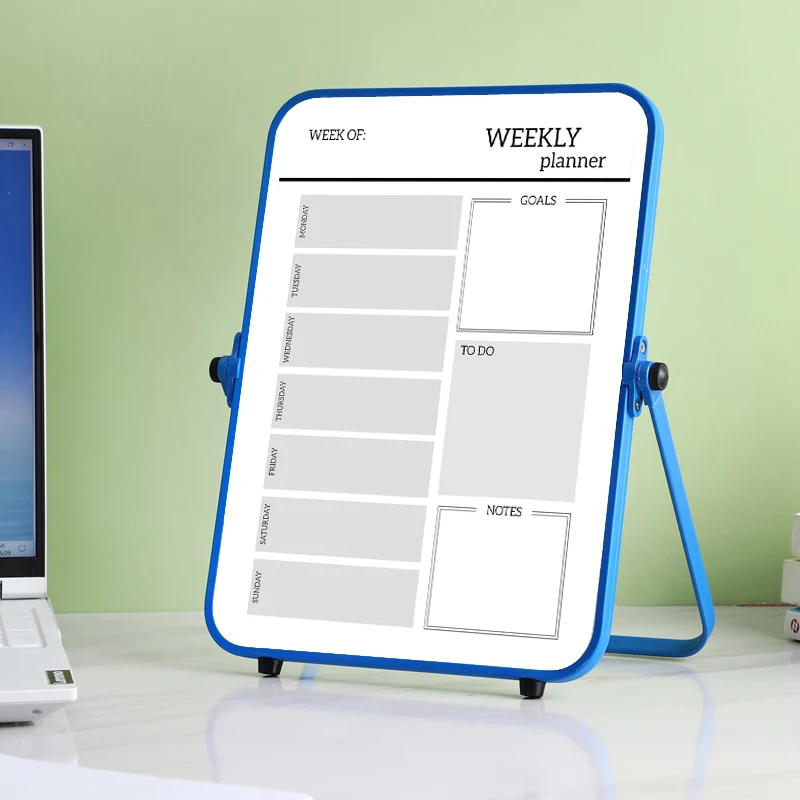 Patented No Ghost Coating Creative Foldable Desktop Easel Board Magnetic Dry Erase Whiteboard With Stand