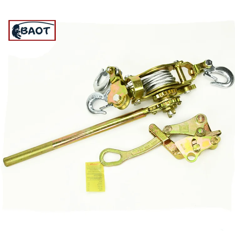BAOT 1ton cable pulling device electrical wire rope cable puller