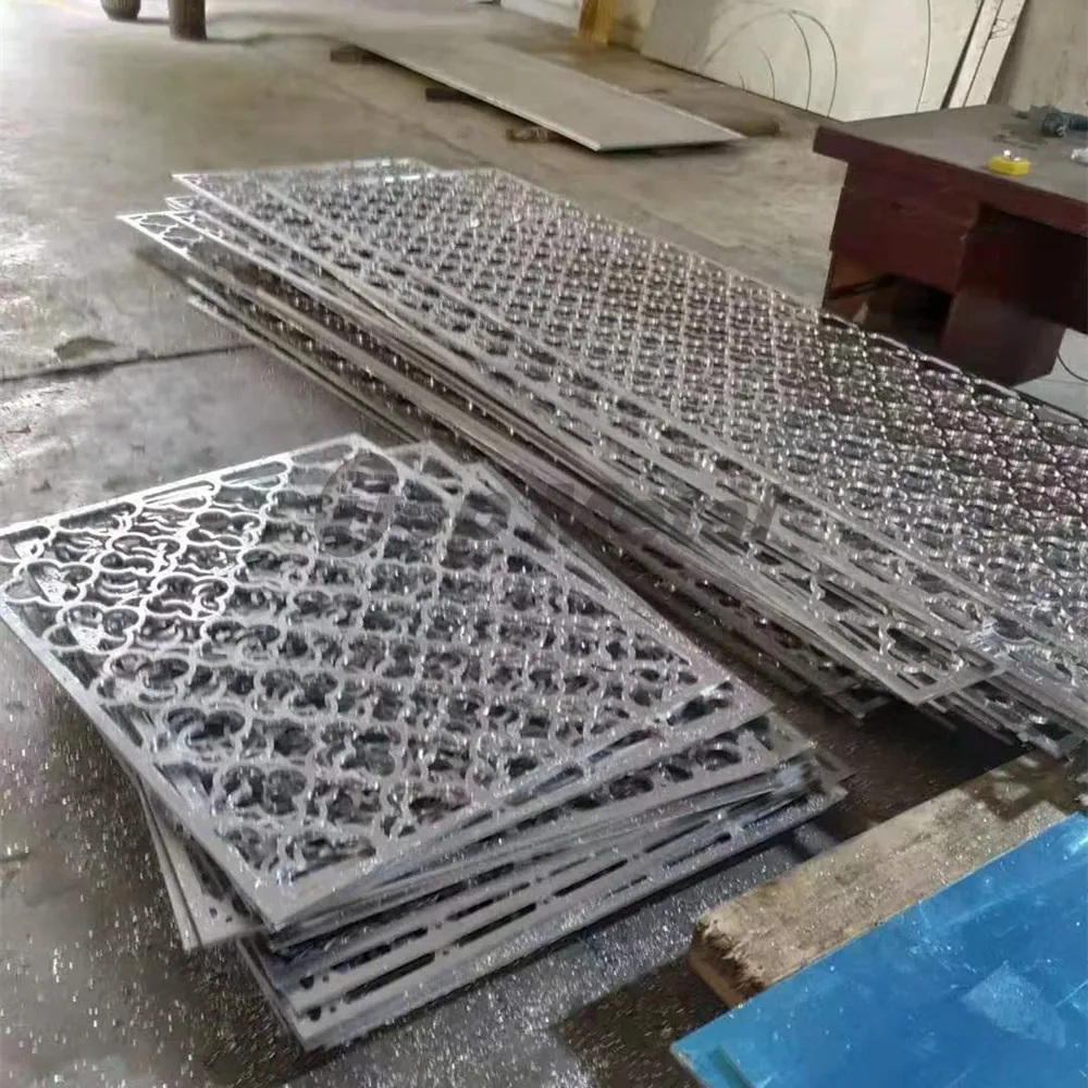 Curtain Walls & Accessories Custom-made Laser Cut Artistic Partition Aluminum Decorative Carved Wall Facade Panel