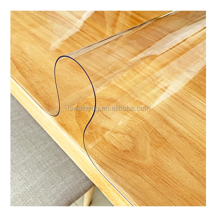 New plastic material no plastic smell pvc Transparent film for Protect table desk