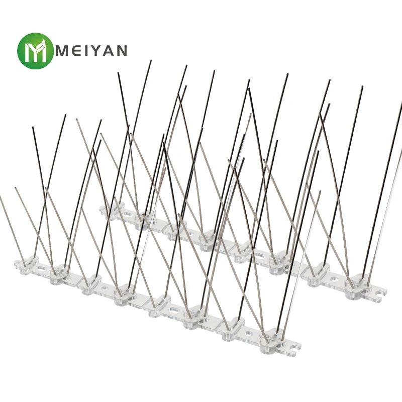 Outdoor Pest Control bird Spikes Use Anywhere bird spike Plastic base stainless steel Bird Spikes