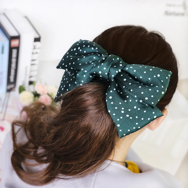HC396 baby hair accessories wholesale bulk Printed bow hair clip kids fabric hairclips for girls