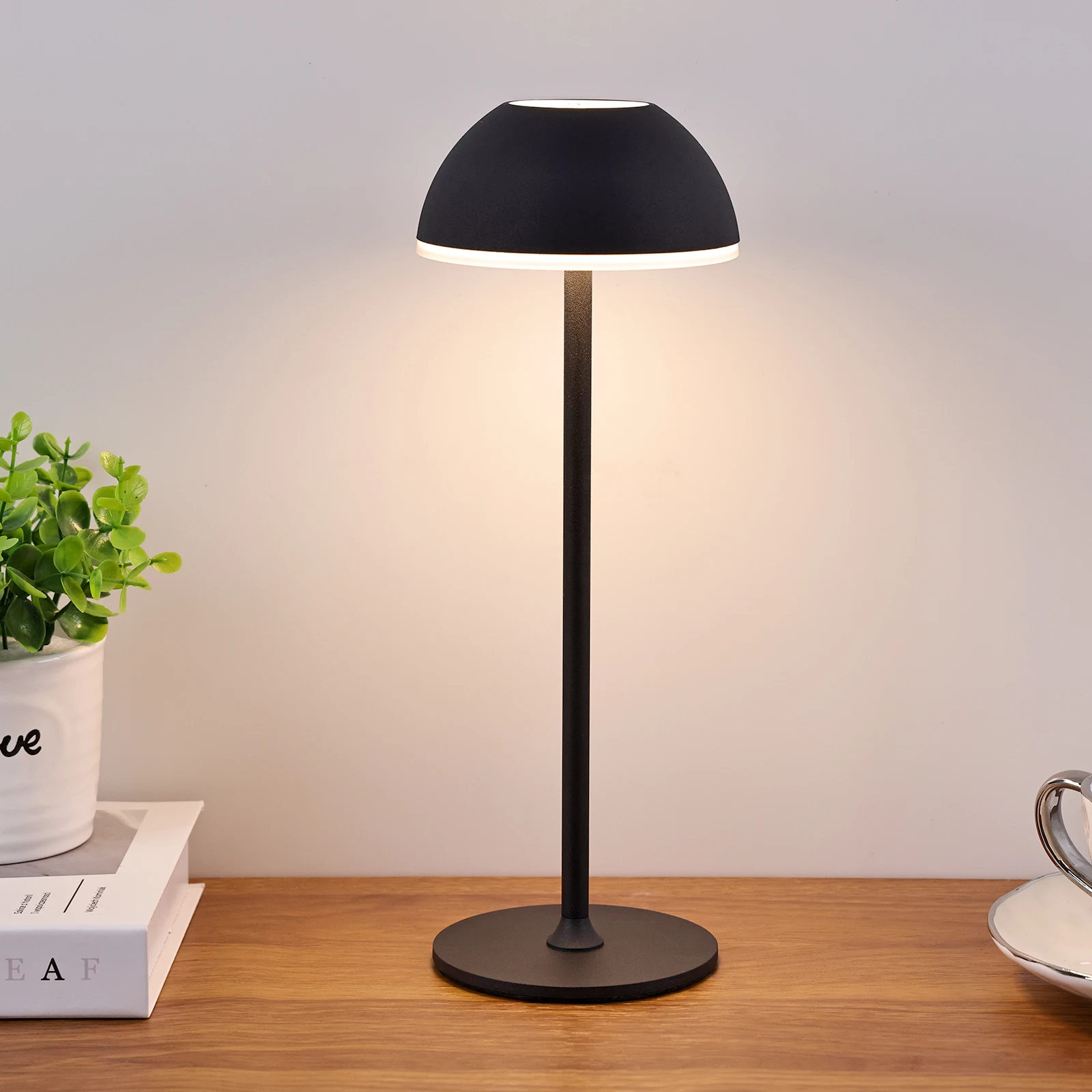Hot sales CCT color warm light change led reading mushroom shade lamp touch sensor led desk lamp with business light
