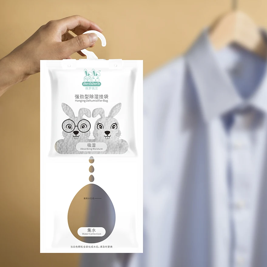 500ml Hanging Moisture Absorber Dehumidifier Bag Humidity Control Sachet for Closet