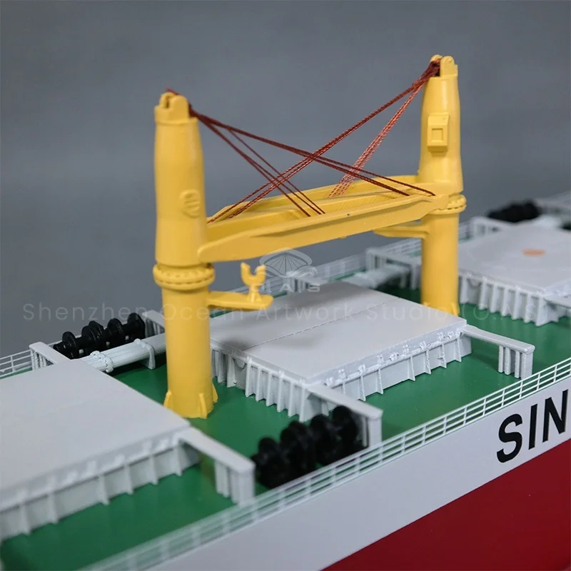 O.A.S Customized 65cm SINOMA CARGO Bulk Cargo Ship Model Factory Model Making for Souvenirs & Gifts