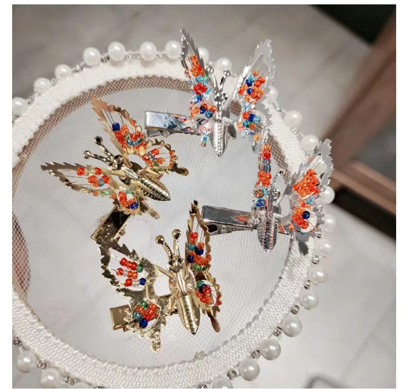 Wholesale price butterfly Hair Accessories Hairpin alloy Hair Clip For Girl Women