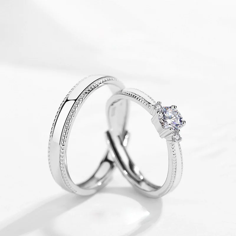 High Quality Custom Couple Rings Latest Wedding Jewelry Couple Rings Fashion Stainless Steel Jewelry Couple Rings