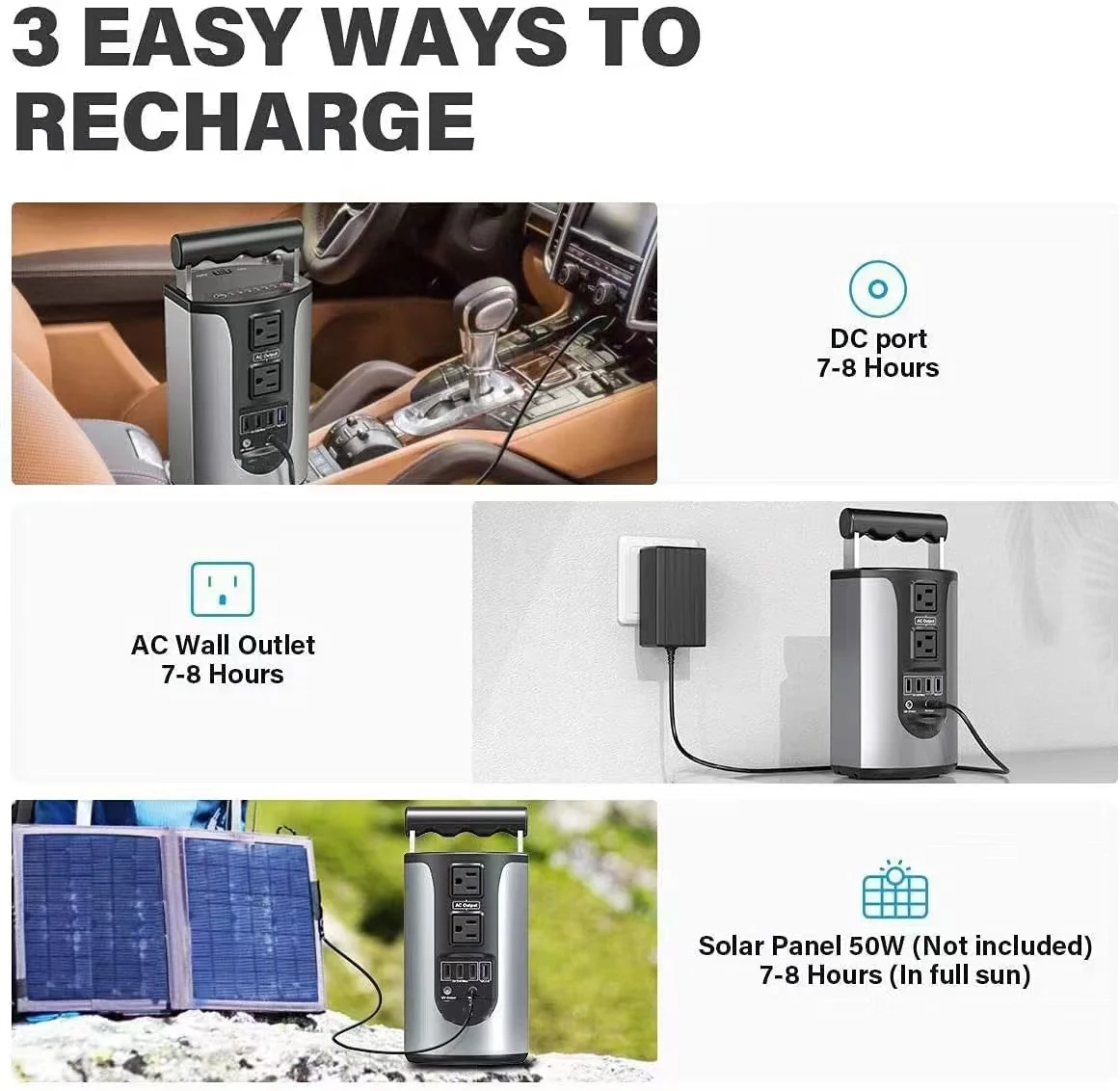 Hot Sale Products Outdoor Camping Type-C 200W Lithium Battery Power Bank Portable Power Station