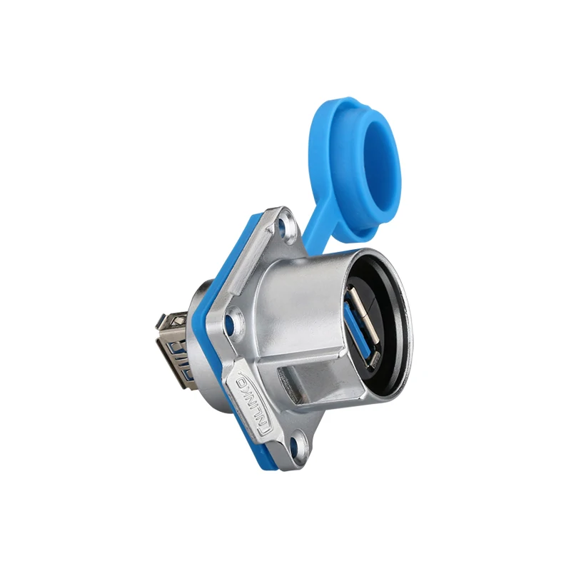 High Speed LP-24 USB3.0 Industrial Waterproof IP67 Circular Connector Quick Plugging Aviation