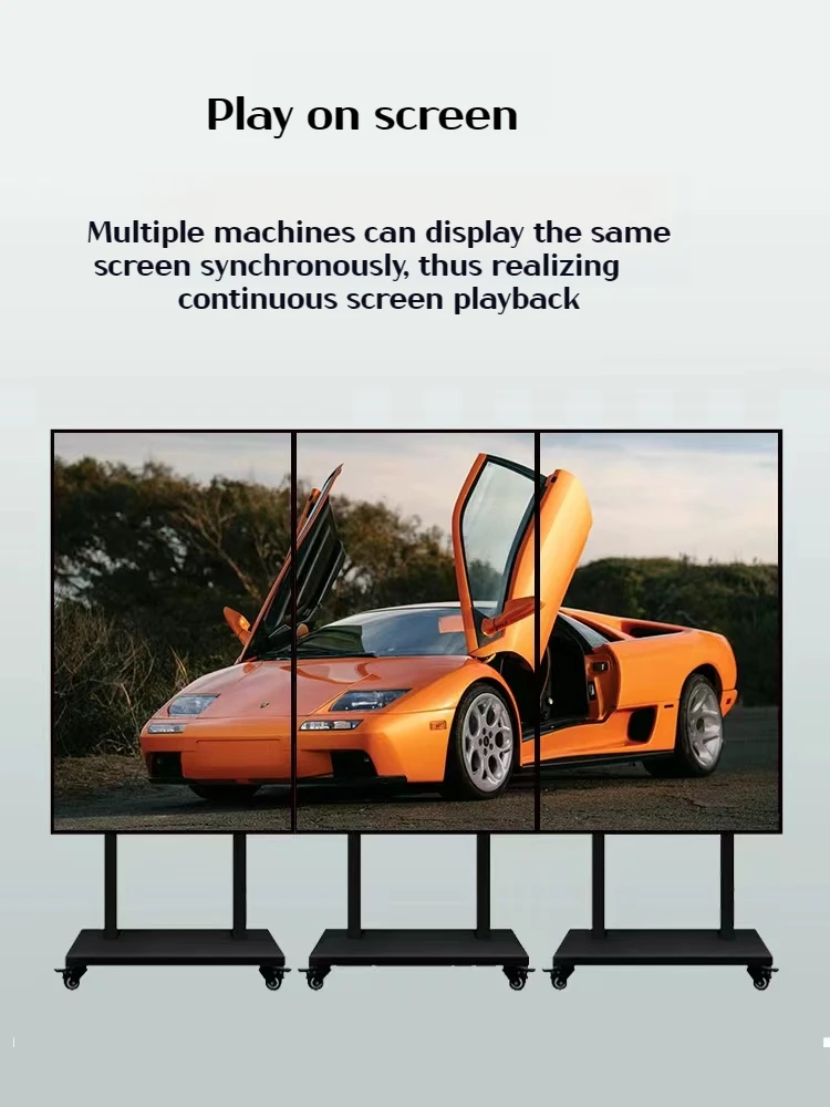 46 55 Inch Indoor Videowall Monitor Advertising Display Narrow Bezel 2k 4k Hd Panels Mulit Splicing Screens Lcd Video Wall
