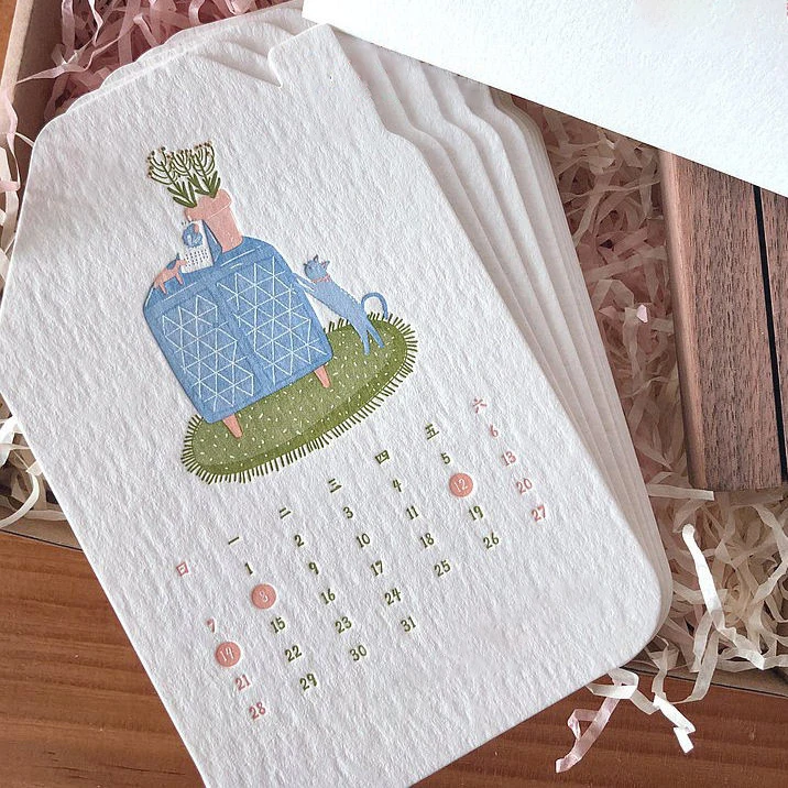 Wholesale Price Promotional Gifts Customized Seed Paper Calendar Office And Customized Logo Wholesale Price