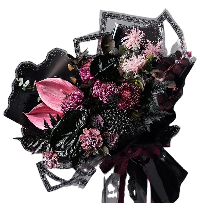 New transparent lace lace paper Korean bouquet wrapping paper pure color flower wrapping paper