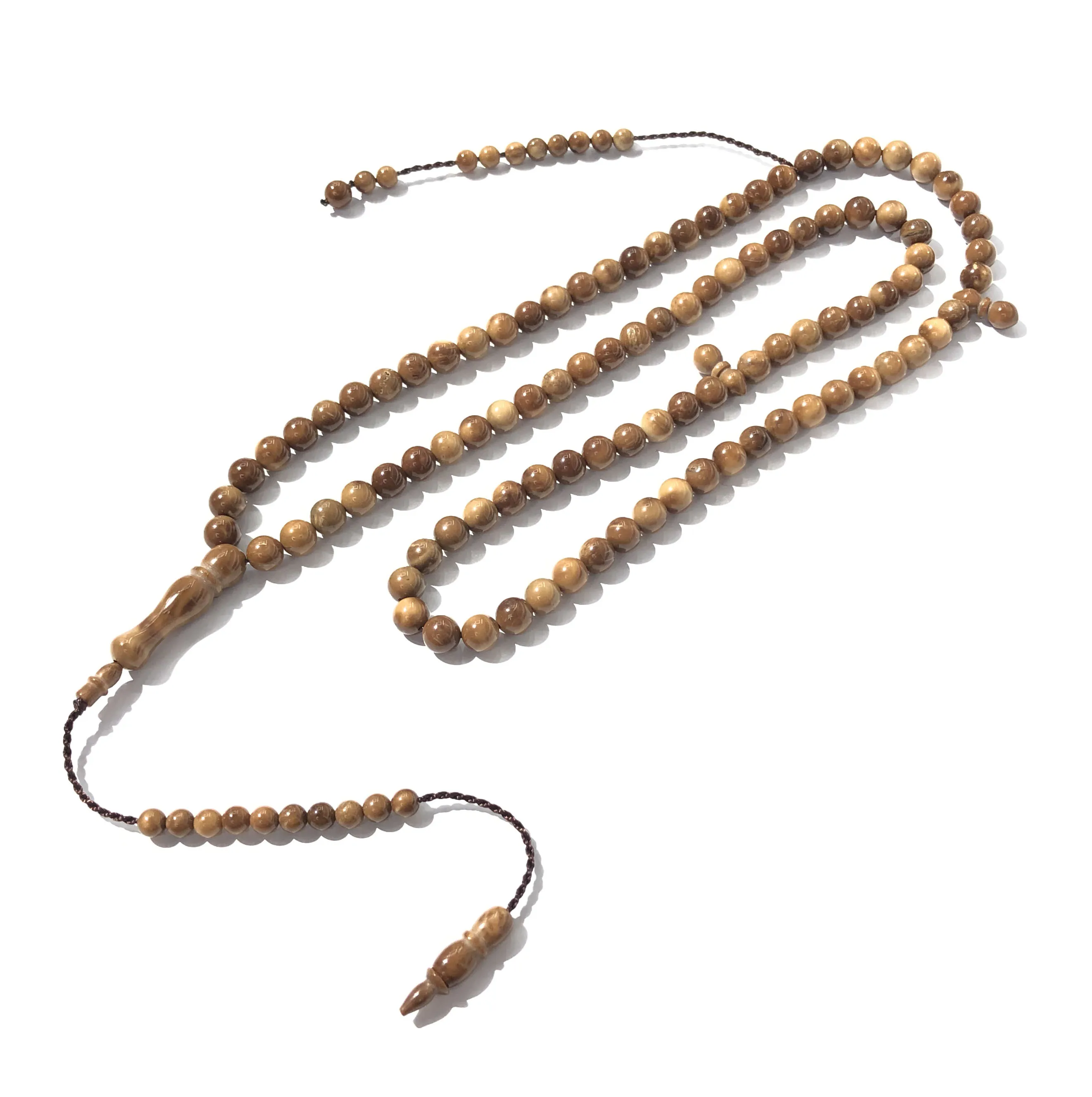 China manufacture kuka prayer 10 extra pendant 7*7mm99 fashion islamic rosary tasbih