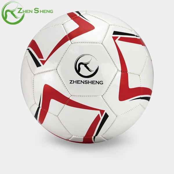 Zhensheng Hot Selling PVC PU Leather Machine Stitched Football Soccer Ball Size 5 4 3 2 1 for Parent-Child Entertainment
