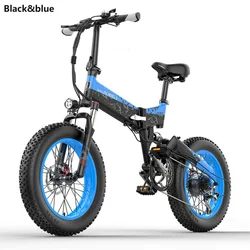 2023 NEW EU Warehouse CE Mountain ebike 48V 20inch Fat Tire Electric Folding Bike With Pedal 1000W 17.5AH City Electric Bicycle