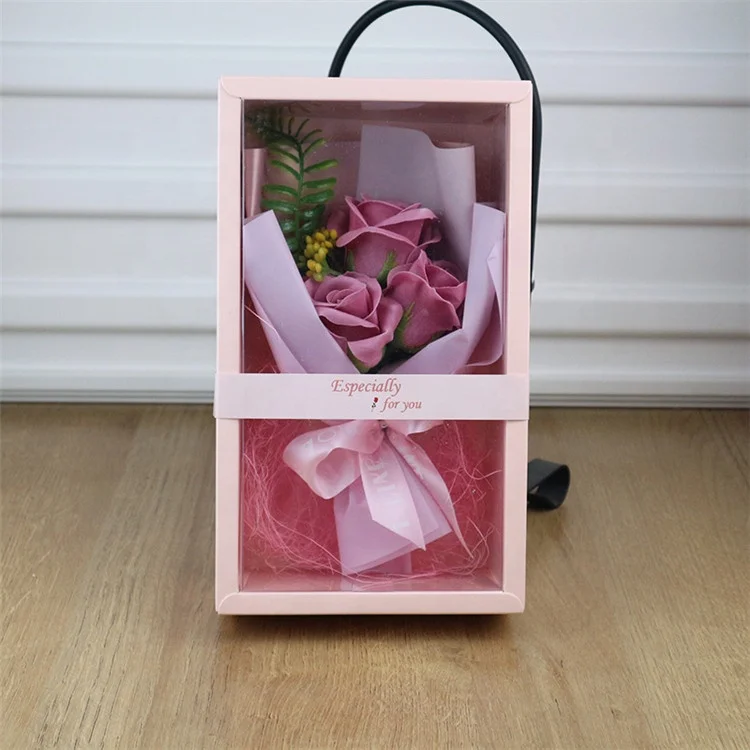 YAYUN CH1149 Hot Selling Romantic Mothers Day Gift  Soap Rose Gift Box