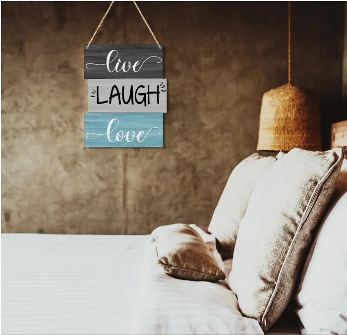 Decorations Living Room Farmhouse Kitchen Decor for Home Office Bedroom Wood Sign Wall Decor