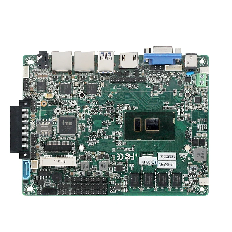 Piesia Onboard 7th gen I5 7500U board embedded linux DUAL Lan board linux Computer motherboard for industrial Automation