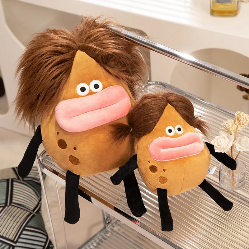 Hot Selling Funny Plush Potato Stuffed Toy Long Hair Potato Toy