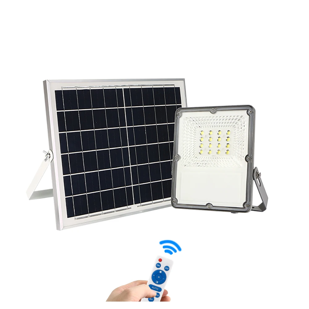 KCD Intergrated projector solar powered outdoor solar 30 watt 50 watt  led solar flood light