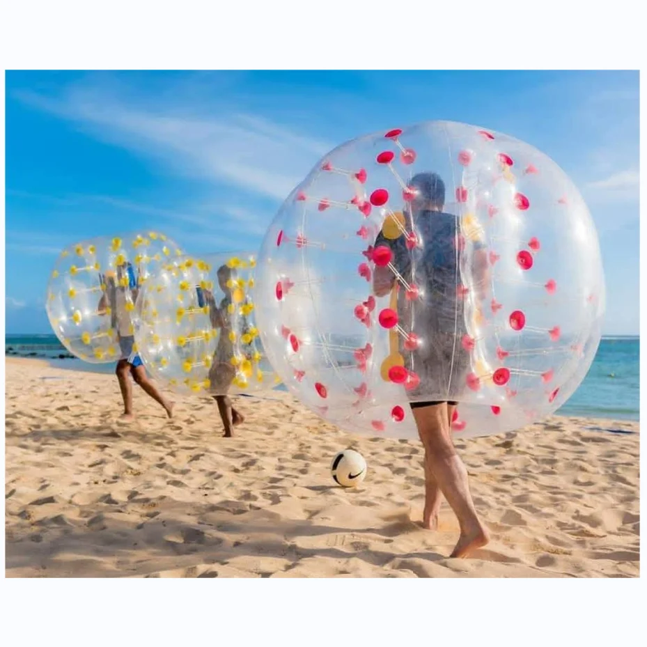 Factory custom high quality soccer bubble Inflatable Human Body Adult Bumper Bubble Ball clear football bubble ball