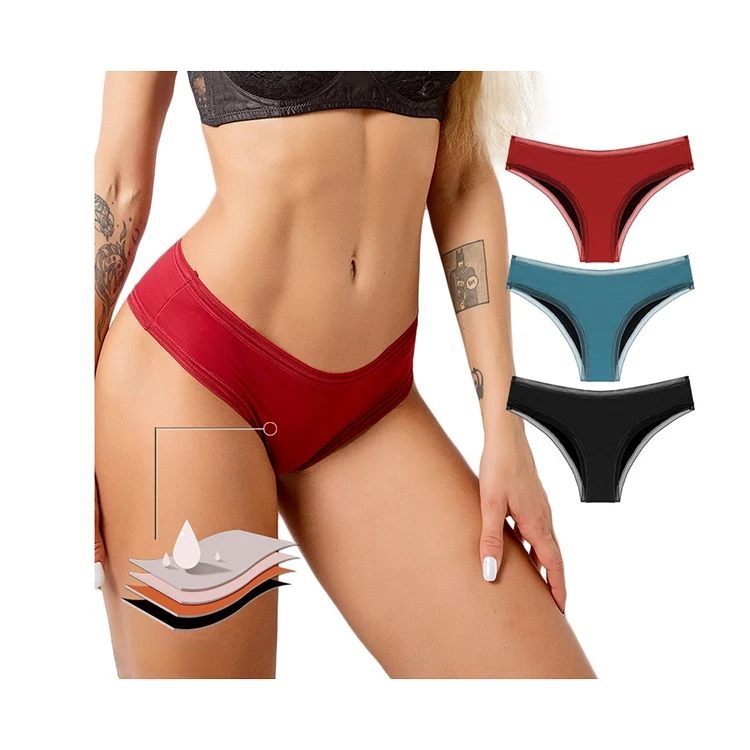 2022 Wholesale Reusable Organic Menstrual Pads panties Washable Period Underwear