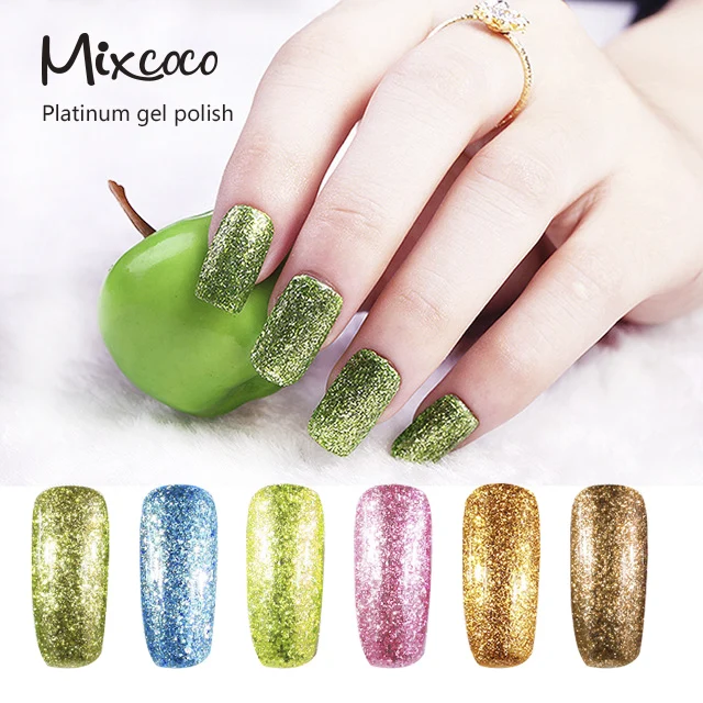 Mixcoco Colors Art Gel Nail Polish Platinum Gel Nail Polish UV Soak Off Gel Nail Polish