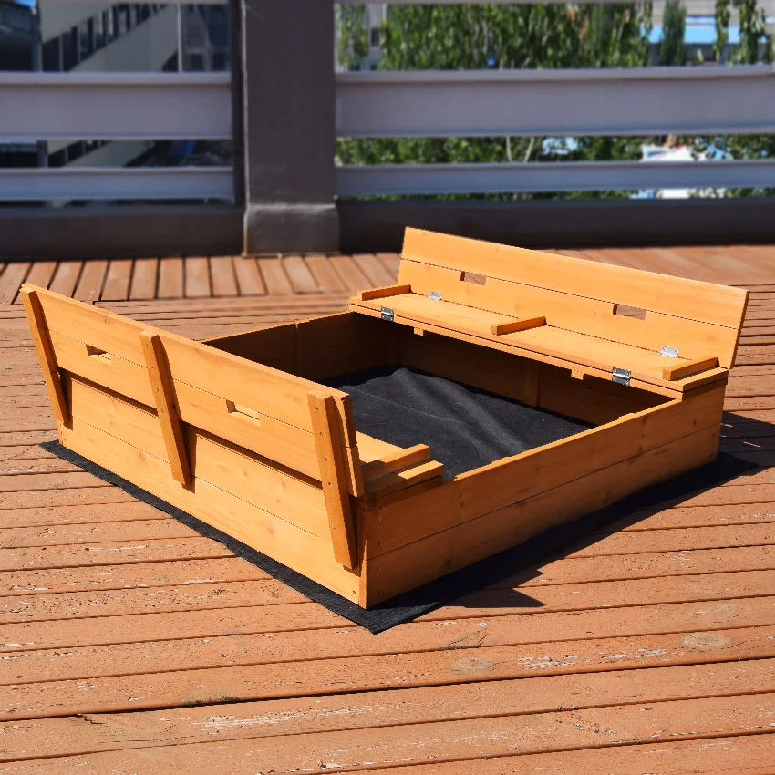 Sandbox Heavy Duty Sandbox Sand Coxes for Kids Outdoor Square Sandboxes sanpit