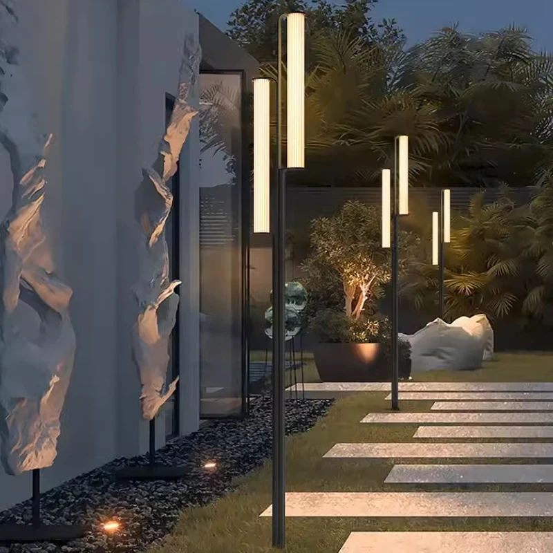 Outdoor Garden Light Acrylic Stainless steel Courtyard Decoration LED Waterproof IP65 Landscape Outdoor Lawn Bollard Lights