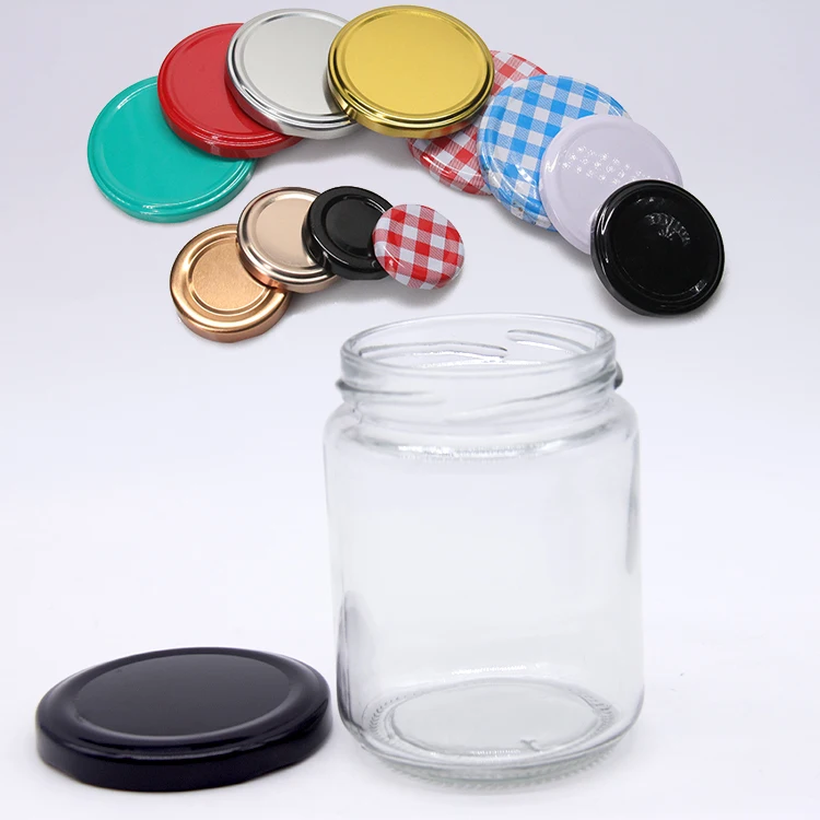 Top Quality 25MML 80ML 120ML 195MLL 240ML Mini Round Shape Glass Honey Jam Pickle Jar with Twist Off Lid