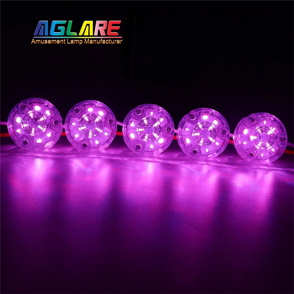 Aglare 24V LED RGB Amusement Carnival Ride Light Point Lights for Fun Rides and Attractions