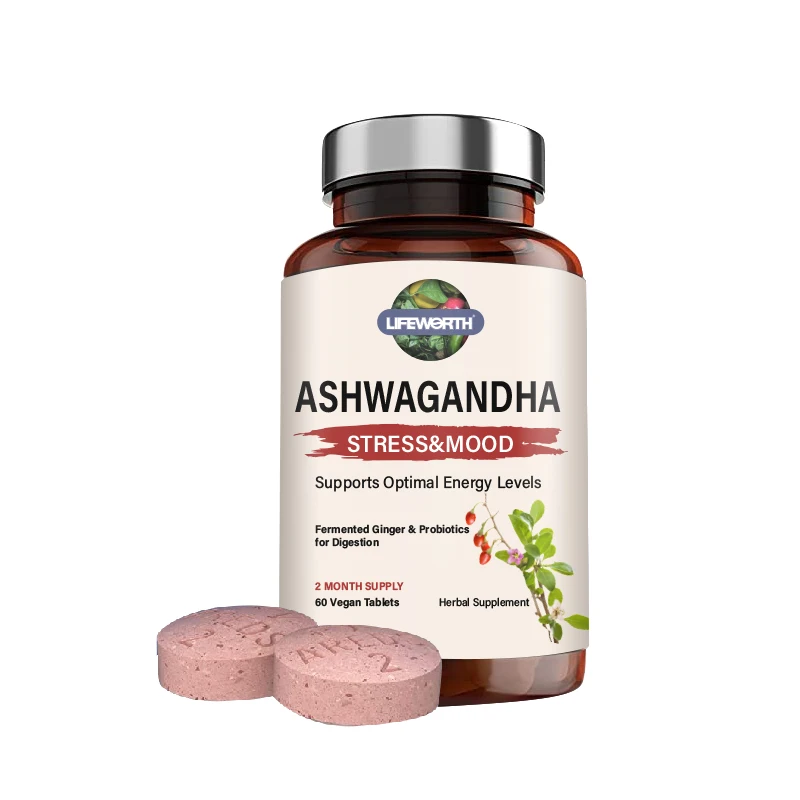 Lifeworth Immune Support Supplement tablets Organic Ashwagandha Root extract with Black Pepper tablets support hormonal balance