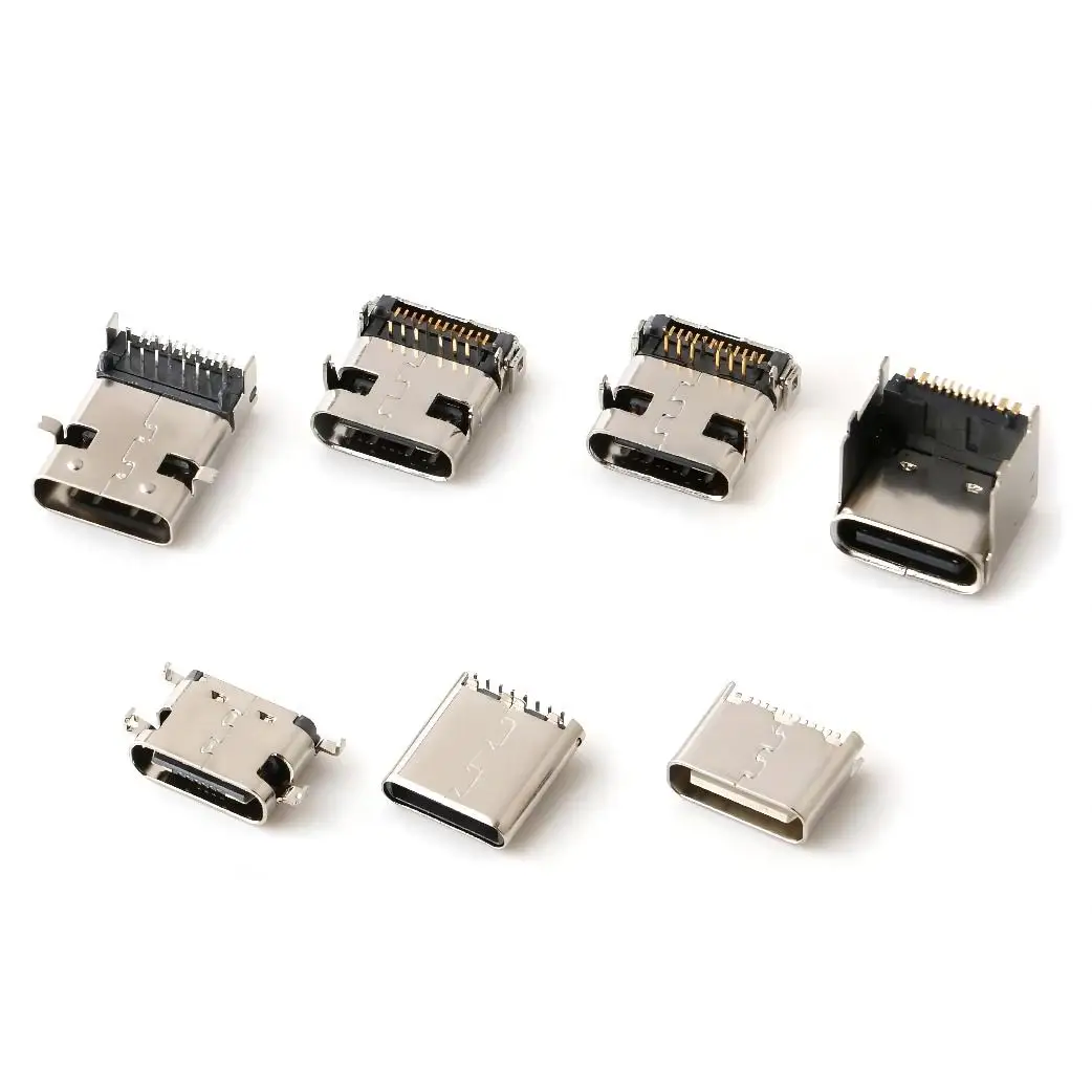 smt type-c usb female connectors 16pins right angle smd usb c connector for PCB