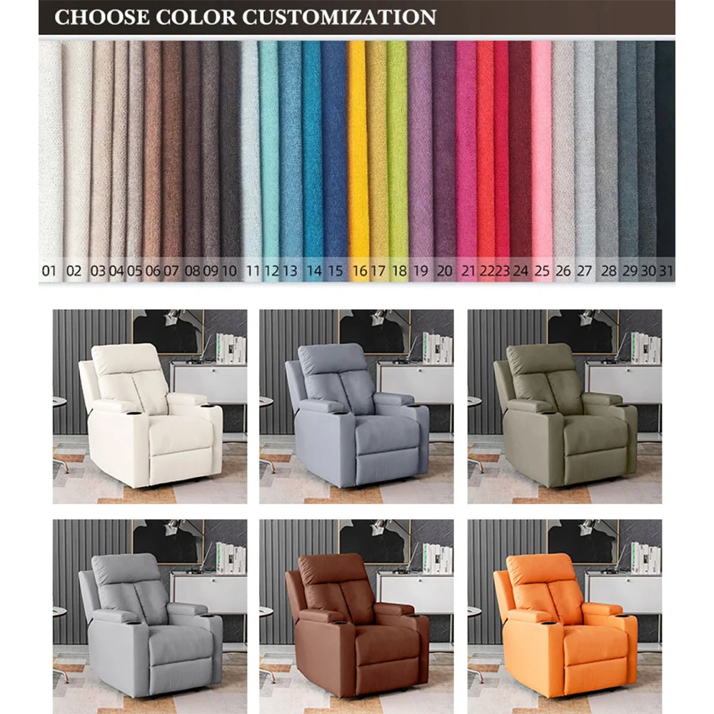 Contemporary Minimalist Relaxing Lounge Modern Couch Reclinables Lazy Single Sofa