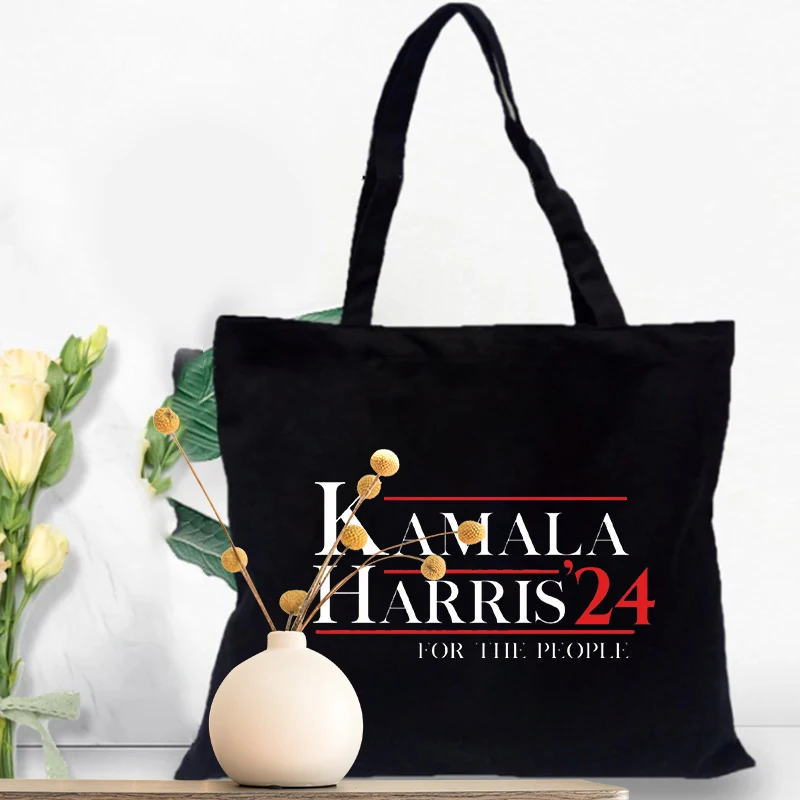 1 шт. Kamala Harris 24 для людей шаблон сумка-тоут на плечо Индивидуальная сумка путешествий Женская многоразовая покупок