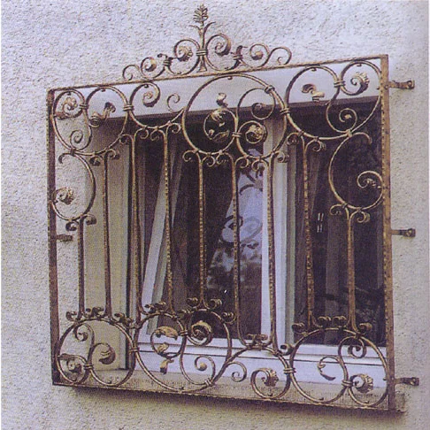 2011 new design china manufacture producer wrought iron window grill