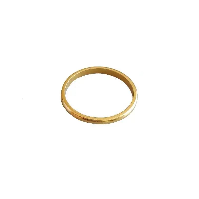 Модные ювелирные изделия новый дизайн простой позолоченный 18K винтажный палец кольцо для женщин