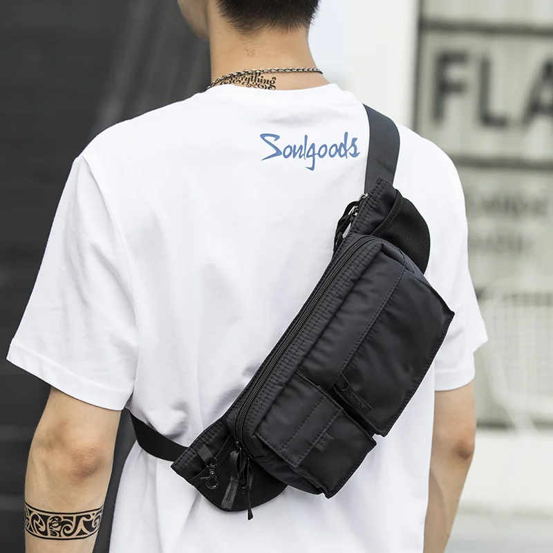 MB030 Fashionable waterproof utility chest bag designers waist bags fanny pack leisure sports men shoulder bag